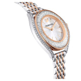 Swarovski Crystalline Aura Silver Dial Rose Gold Steel Strap Watch for Women - 5519459 Authentic Buy Shop Now