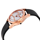 Tissot T Wave Diamond Mother of Pearl Dial Black Leather Strap Watch For Women - T112.210.36.111.00 Authentic Buy Shop Now