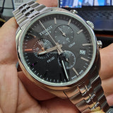 Tissot T Classic PR 100 Chronograph Black Dial Silver Steel Strap Watch for Men - T101.417.11.051.00 Authentic Buy Shop Now