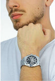 Guess Continental Black Dial Silver Steel Strap Watch for Men - GW0260G1 Authentic Buy Shop Now