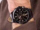 Fossil Forrester Chronograph Black Dial Brown Leather Strap Watch for Men - FS5608 Authentic Buy Shop Now