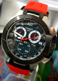 Tissot T Race Chronograph Black Dial Red Rubber Strap Watch for Men - T048.417.27.057.01 Authentic Buy Shop Now