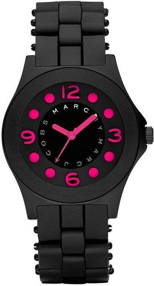 Marc Jacobs Pelly Black Dial Black Silicone Strap Watch for Women - MBM2508 Authentic Buy Shop Now