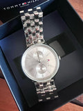 Tommy Hilfiger Jenna Quartz White Dial Silver Steel Strap Watch for Women - 1782068 Authentic Buy Shop Now