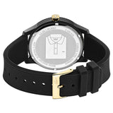 Lacoste 12.12 Black Dial Black Silicon Strap Watch for Men - 2011010 Authentic Buy Shop Now