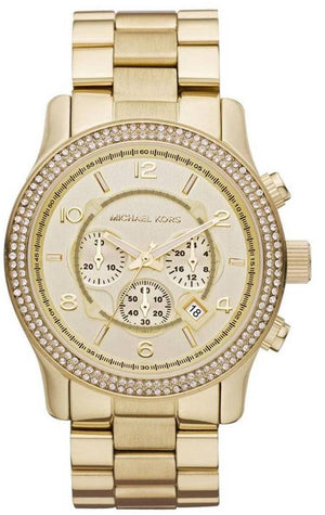 Michael Kors Runway Gold Dial Gold Steel Strap Watch for Women - MK5575 Authentic Buy Shop Now