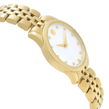Movado Museum Classic Diamonds Mother of Pearl Dial Gold Steel Strap Watch For Women - 0606998 Authentic Buy Shop Now