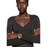 Versace Greca Green Dial Silver Steel Strap Watch for Women - VEVH00720 Authentic Buy Shop Now