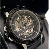 Maserati Automatic Black Dial Black Leather Strap Watch For Men - R8821119007 Authentic Buy Shop Now