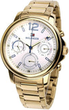 Tommy Hilfiger Claudia White Dial Gold Steel Strap Watch for Women - 1781742 Authentic Buy Shop Now