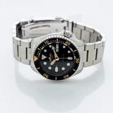 Seiko 5 Sports Automatic Black Dial Silver Steel Strap Watch For Men - SRPD57K1 Authentic Buy Shop Now