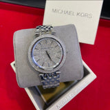 Michael Kors Darci Silver Dial Silver Steel Strap Watch for Women - MK3404 Authentic Buy Shop Now