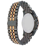 Michael Kors Lexington Chronograph Black Dial Two Tone Steel Strap Watch for Men - MK8561 Authentic Buy Shop Now