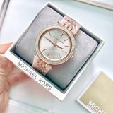 Michael Kors Darci Rose Gold Dial Two Tone Steel Strap Watch for Women - MK4327 Authentic Buy Shop Now