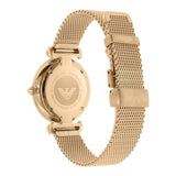 Emporio Armani Retro Gold Dial Gold Mesh Bracelet Watch For Women - AR1957 Authentic Buy Shop Now