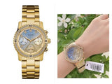 Guess Confetti Diamonds Gold Dial Gold Steel Strap Watch for Women - W0774L2 Authentic Buy Shop Now