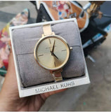Michael Kors Jaryn Analog Quartz Gold Dial Gold Steel Strap Watch For Women - MK3546 Authentic Buy Shop Now