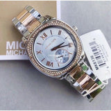 Michael Kors Bryn Quartz Blue Dial Two Tone Steel Strap Watch For Women - MK6136 Authentic Buy Shop Now