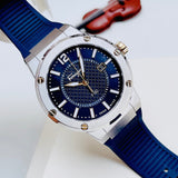Salvatore Ferragamo F-80 Blue Dial Blue Rubber Strap Watch For Men - SFHY01122 Authentic Buy Shop Now