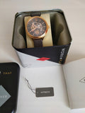 Fossil Suitor Mechanical Grey Dial Grey Leather Strap Watch for Women - BQ3265 Authentic Buy Shop Now