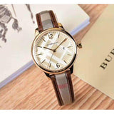 Burberry The Classic Gold Dial Brown Leather Strap Watch for Women - BU10114 Authentic Buy Shop Now