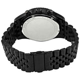Michael Kors Lexington Chronograph Crystals Silver Dial Black Steel Strap Watch for Men - MK8605 Authentic Buy Shop Now