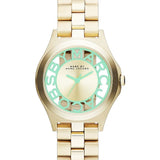 Marc Jacobs Henry Gold Dial Gold Steel Strap Watch for Women - MBM3295 Authentic Buy Shop Now