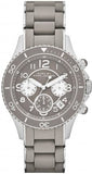 Marc Jacobs Rock Chronograph Grey Dial Grey Silicone Strap Watch for Women - MBM2595 Authentic Buy Shop Now