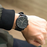 Fossil Commuter Black Dial Black Leather Strap Watch for for Men - FS5504 Authentic Buy Shop Now