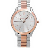 Michael Kors Slim Runway White Dial Two Tone Watch for Women - MK3204B Authentic Buy Shop Now