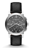 Burberry The City Grey Dial Black Leather Strap Watch for Men - BU9362 Authentic Buy Shop Now