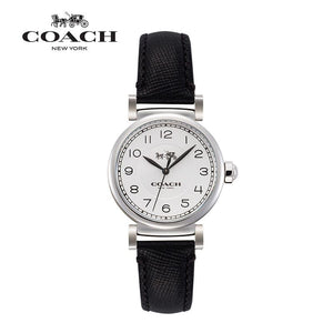 Coach Madison White Dial Black Leather Strap Watch for Women - 14502406 Authentic Buy Shop Now