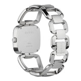 Gucci G Gucci Brown Dial Silver Steel Strap Watch For Women - YA125507 Authentic Buy Shop Now