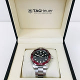 Tag Heuer Aquaracer Black Dial Silver Steel Strap Watch for Men - WAY101B.BA0746 Authentic Buy Shop Now