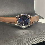 Tissot Gentlemen Powermatic 80 Silicium Blue Dial Brown Leather Strap Watch For Men - T127.407.16.041.00 Authentic Buy Shop Now