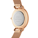 Daniel Wellington Classic Petite Melrose White Dial Rose Gold Mesh Bracelet Watch For Women - DW00100163 Authentic Buy Shop Now
