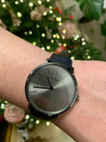 Hugo Boss Modern Grey Dial Black Leather Strap Watch for Men - 1513540 Authentic Buy Shop Now
