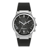 Salvatore Ferragamo Sapphire Chrono Black Dial Black Silicone Strap Watch for Men - SFME00121 Authentic Buy Shop Now