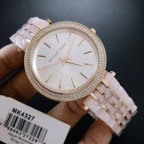 Michael Kors Darci Rose Gold Dial Two Tone Steel Strap Watch for Women - MK4327 Authentic Buy Shop Now