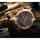 Maserati Ingegno Chronograph Brown Dial Brown Leather Strap Watch For Men - R8871619001 Authentic Buy Shop Now
