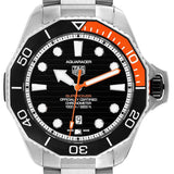 Tag Heuer Aquaracer Professional 1000 Superdiver Automatic Black Dial Silver Steel Strap Watch for Men - WBP5A8A.BF0619 Authentic Buy Shop Now