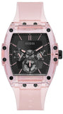 Guess Sporting Black Dial Pink Rubber Strap Watch for Men - GW0032G1 Authentic Buy Shop Now