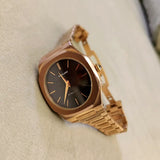 D1 Milano Ultra Thin Brown Dial Gold Steel Strap Watch for Men - D1-UTBJ13 Authentic Buy Shop Now