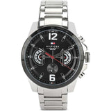 Tommy Hilfiger Decker Quartz Black Dial Silver Steel Strap Watch for Men - 1791472 Authentic Buy Shop Now