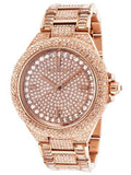 Michael Kors Camille Crystal Rose Gold Dial Rose Gold Steel Strap Watch for Women - MK5862 Authentic Buy Shop Now