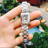 Emporio Armani Classic Diamonds Silver Dial Silver Steel Strap Watch For Women - AR3170 Authentic Buy Shop Now