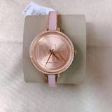 Michael Kors Jaryn Analog Rose Gold Dial Pink Steel Strap Watch For Women - MK4545 Authentic Buy Shop Now