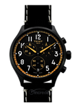 Tissot Chrono XL Vintage Chronograph Black Dial Black Leather Strap Watch For Men - T116.617.36.052.02 Authentic Buy Shop Now
