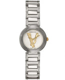 Versace Virtus Quartz White Dial Silver Steel Strap Watch For Women - VET300621 Authentic Buy Shop Now