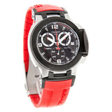 Tissot T Race Chronograph Black Dial Red Rubber Strap Watch for Men - T048.417.27.057.01 Authentic Buy Shop Now